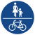 Bild: Gemeinsamer Rad- und Gehweg mit Benutzungspflicht