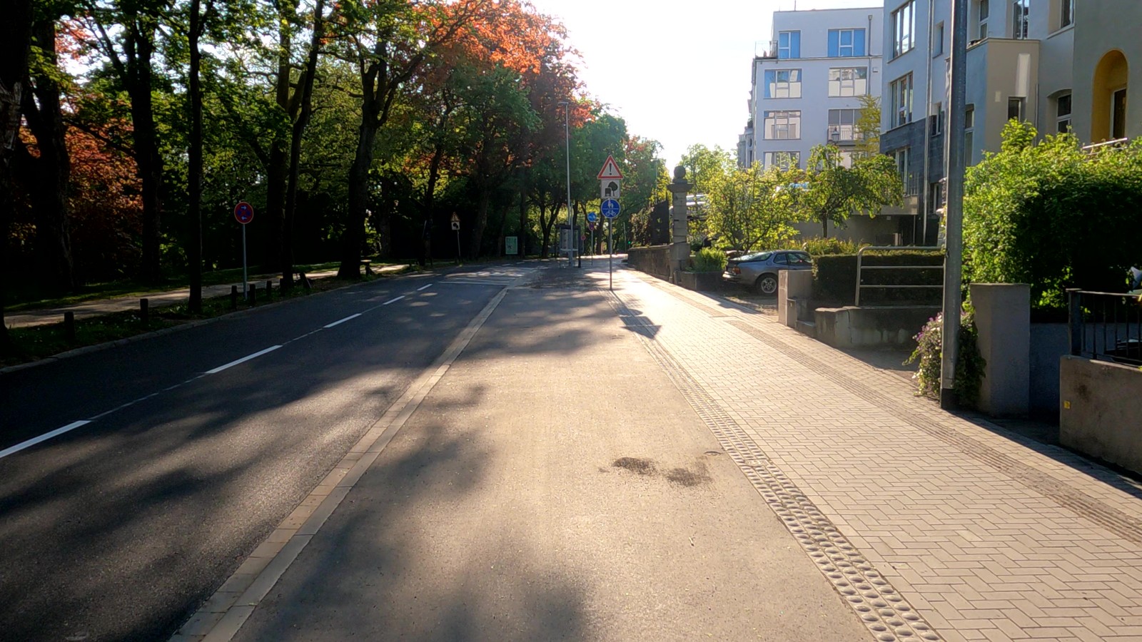 Bild: Breiter Radweg auf der Ludwigsallee