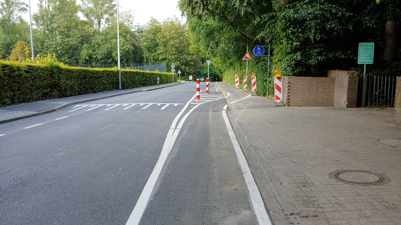 Bild: Fahrradschleuse auf der Oststraße in Kohlscheid
