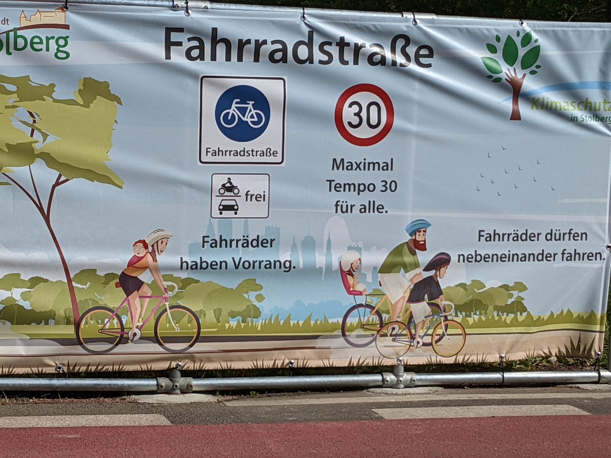 Fahrradstraße in Stolberg