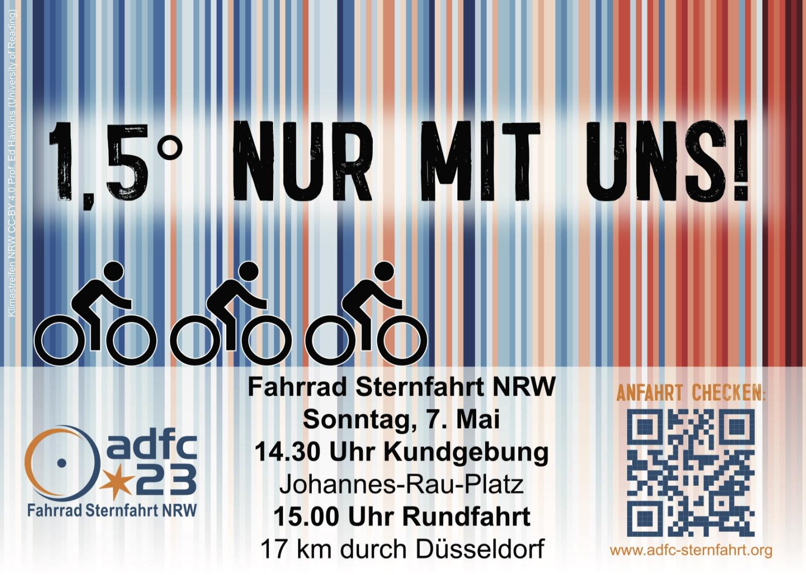 Bild: Infobild zur ADFC NRW Sternfahrt in Düsseldorf