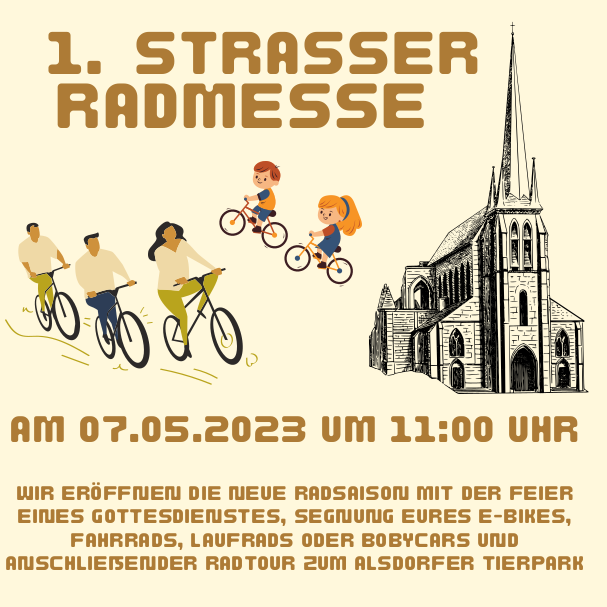 Einladung zur 1. Strasser Radmesse am 7.5.2023 um 11 Uhr